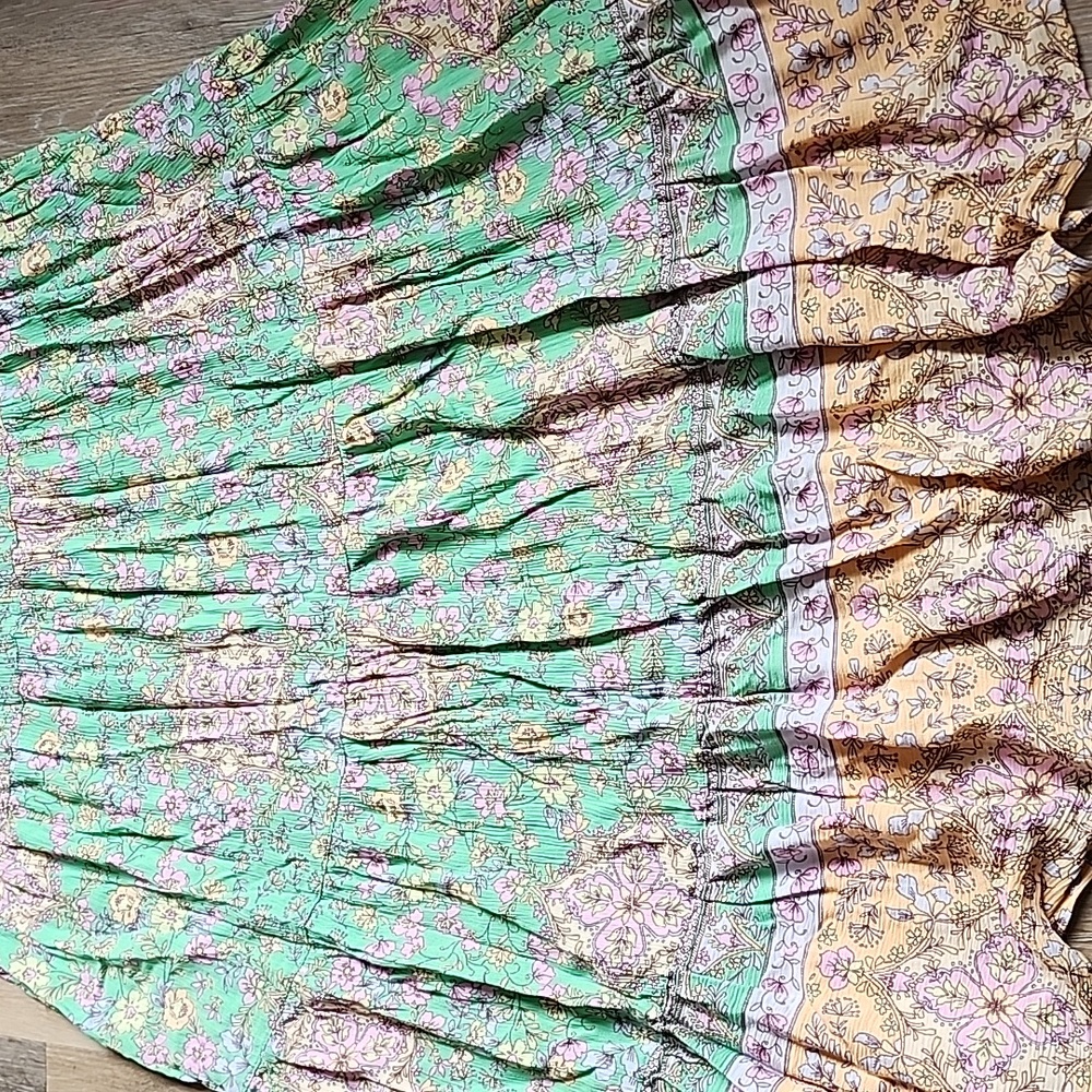 Billabong Green and Pink Floral Dress - Picture 5 of 14